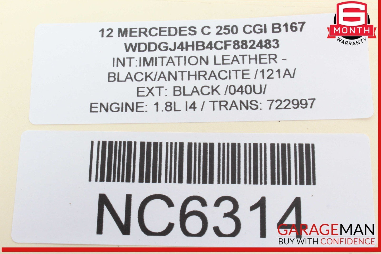 10-17 Mercedes W204 C250 Panoramic Sunroof Sun Roof Motor OEM