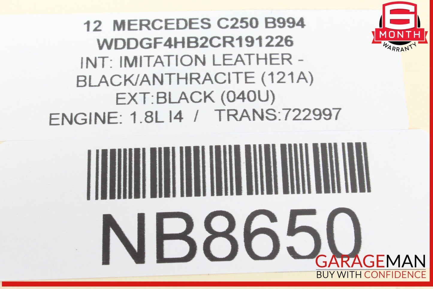 08-17 Mercedes W204 C250 E350 Front Right / Left Shock Spring Absorber Strut