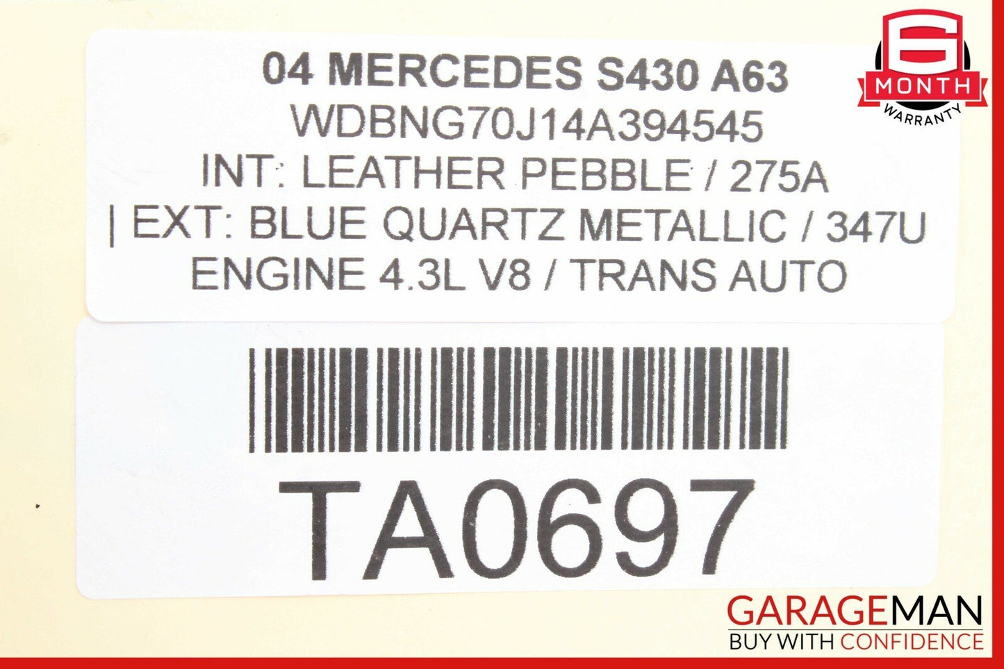 00-06 Mercedes W220 S430 Front Left Seat Adjust Motor 2208201542 OEM