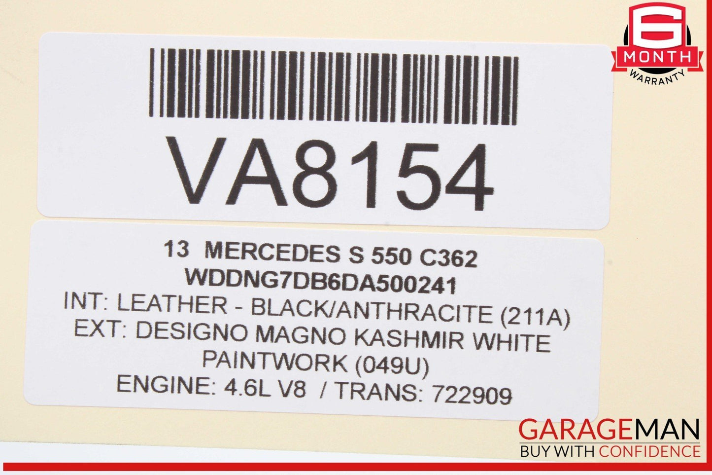 07-14 Mercedes W221 S550 Front Left Driver Side Door Lock Latch Actuator OEM