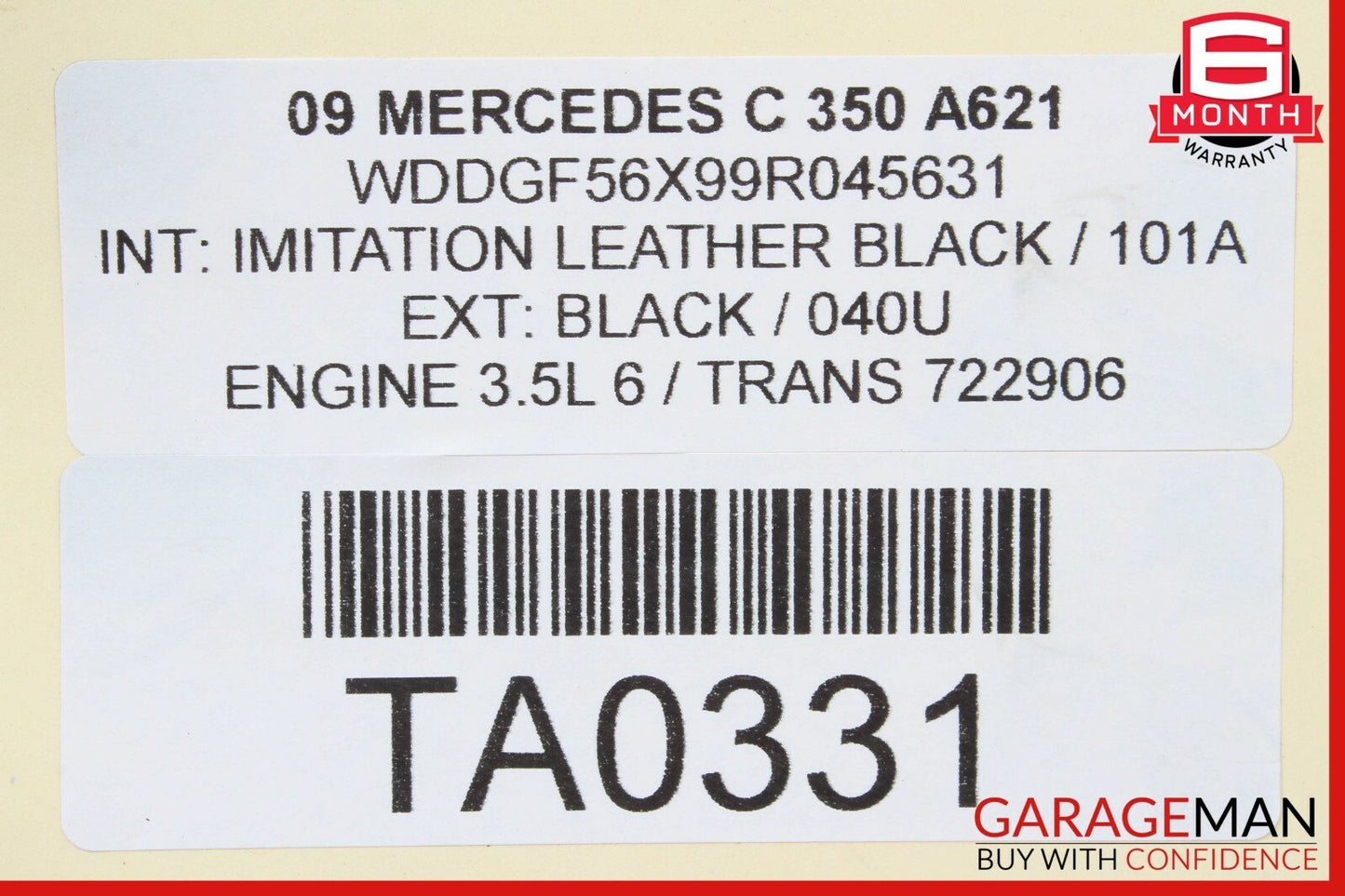 08-11 Mercedes W204 C350 RWD Rear Propeller Driveshaft Axle Shaft 2044102106