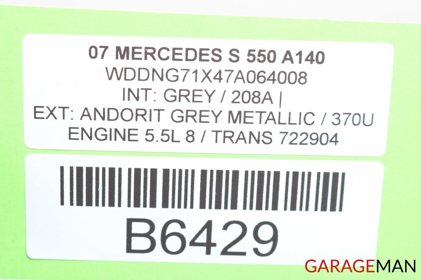 07-09 Mercedes W221 S550 S63 AMG Rear Parking PDC Parktronic Display OEM