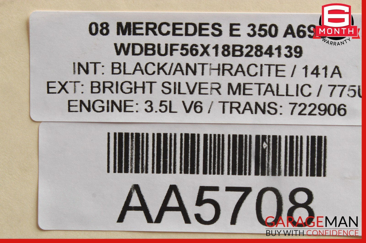 07-09 Mercedes W211 E350 Front Left & Right Shock Absorber Strut Coil Spring Set