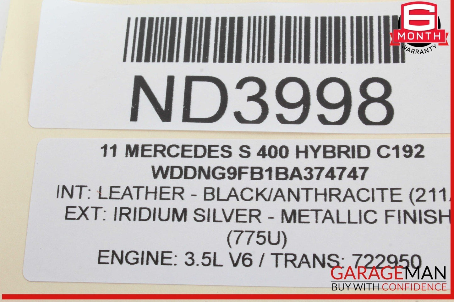 07-14 Mercedes W221 S400 Hybrid Electronic Parking Button Switch 2215401445 OEM
