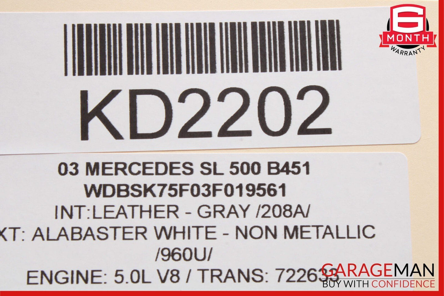 03-12 Mercedes R230 SL500 SL550 Front Right Side Under Seat Control Module Unit