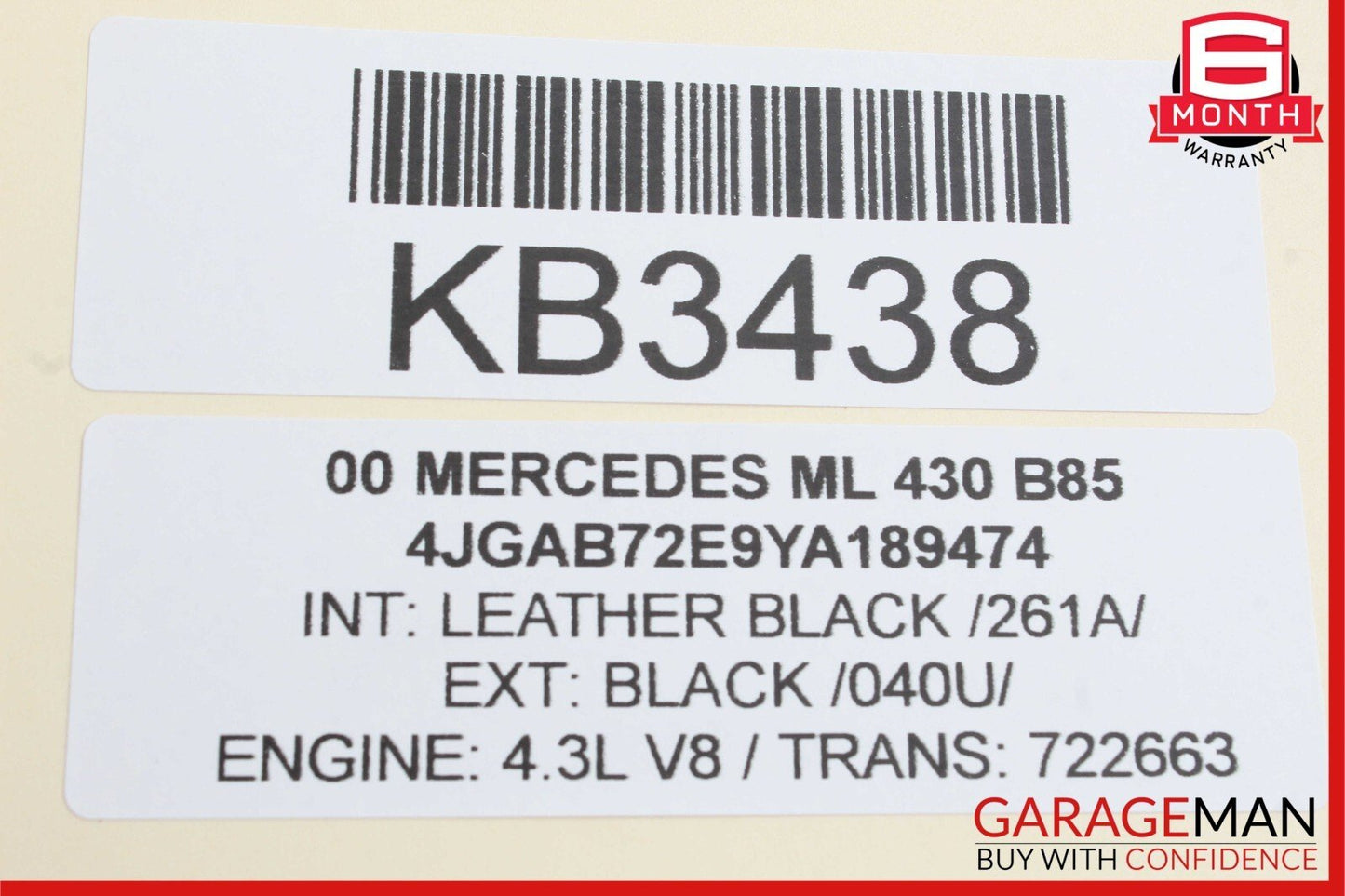 98-05 Mercedes W163 ML430 ML500 Front Left Driver Side Seat Control Switch OEM