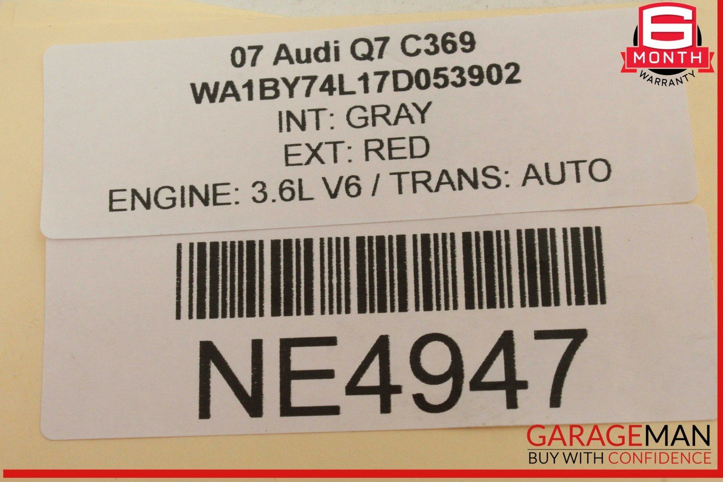 07-09 Audi Q7 Volkswagen Touareg Crankshaft Crank Shaft Oil Seal 078103053 OEM