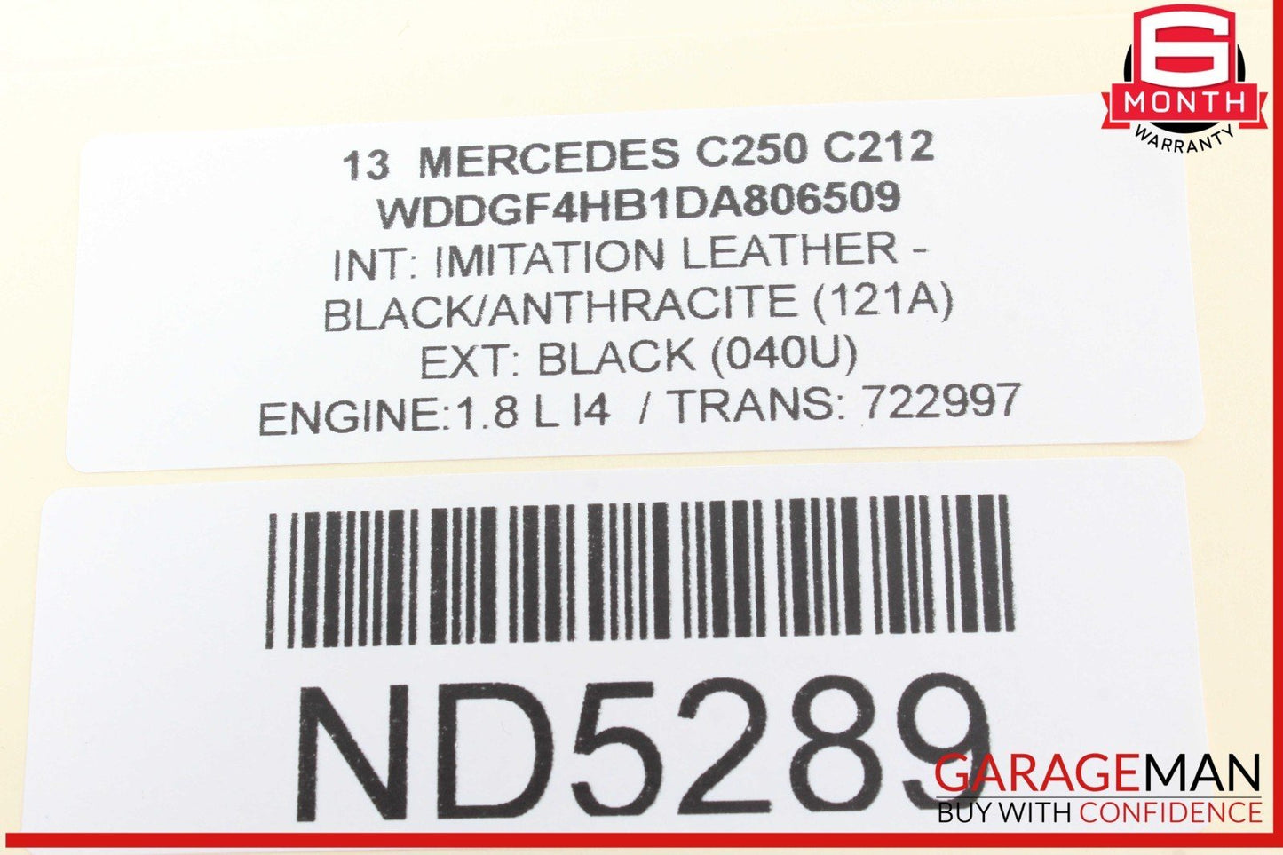 08-18 Mercedes W204 C250 CLS550 Rear Left Side Door Control Module Unit OEM