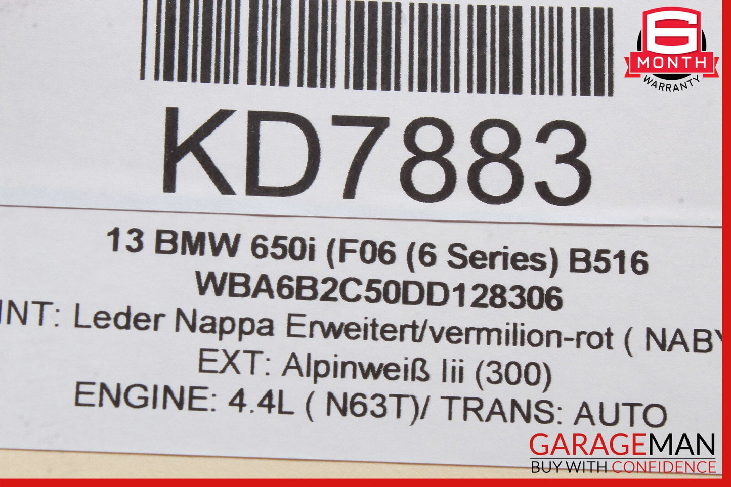 13-19 BMW 650i F06 Rear Left Blind Spot Sensor Module OEM