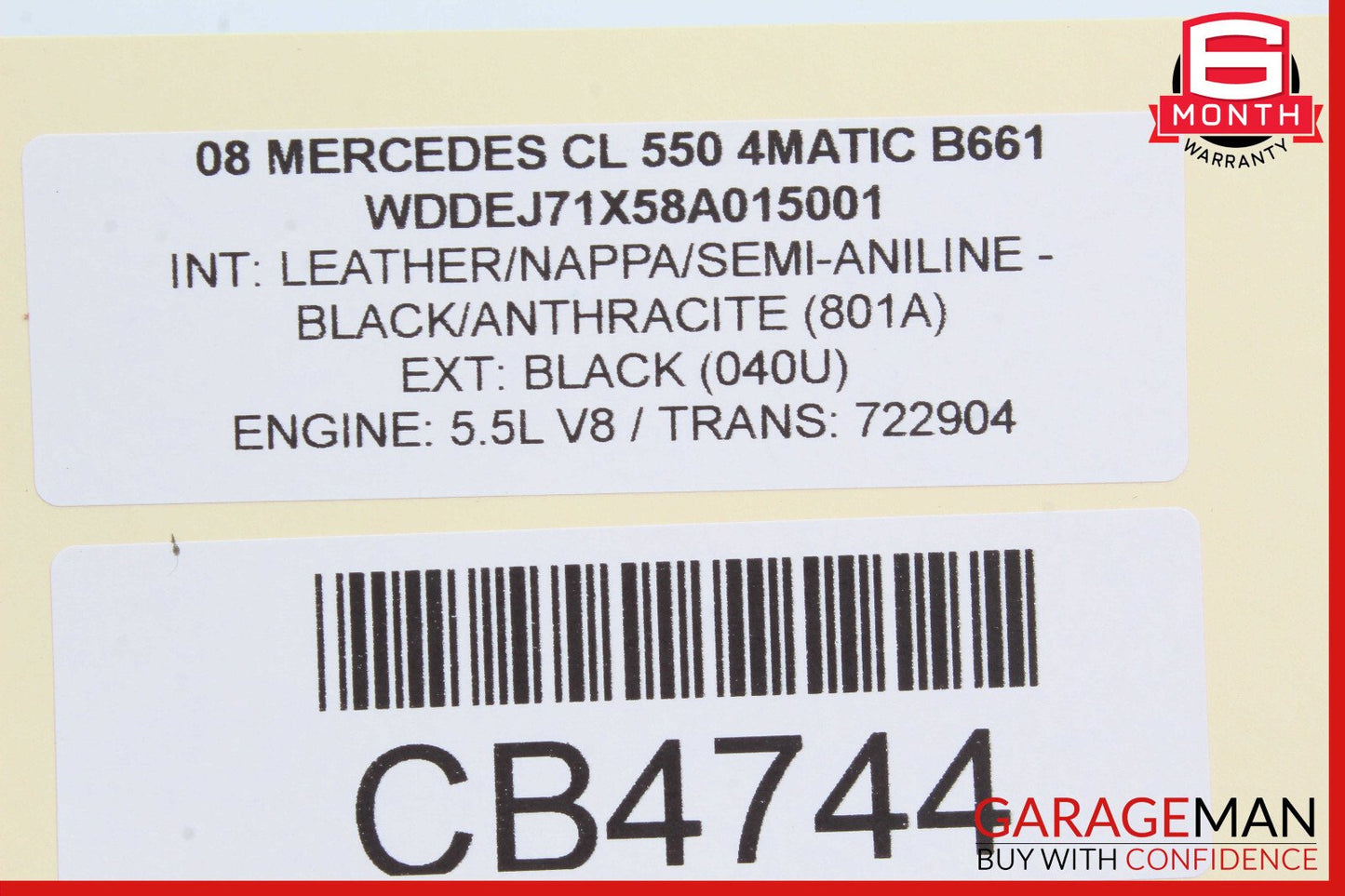 07-14 Mercedes W216 CL550 Headlight Switch Night Vision Control Module OEM