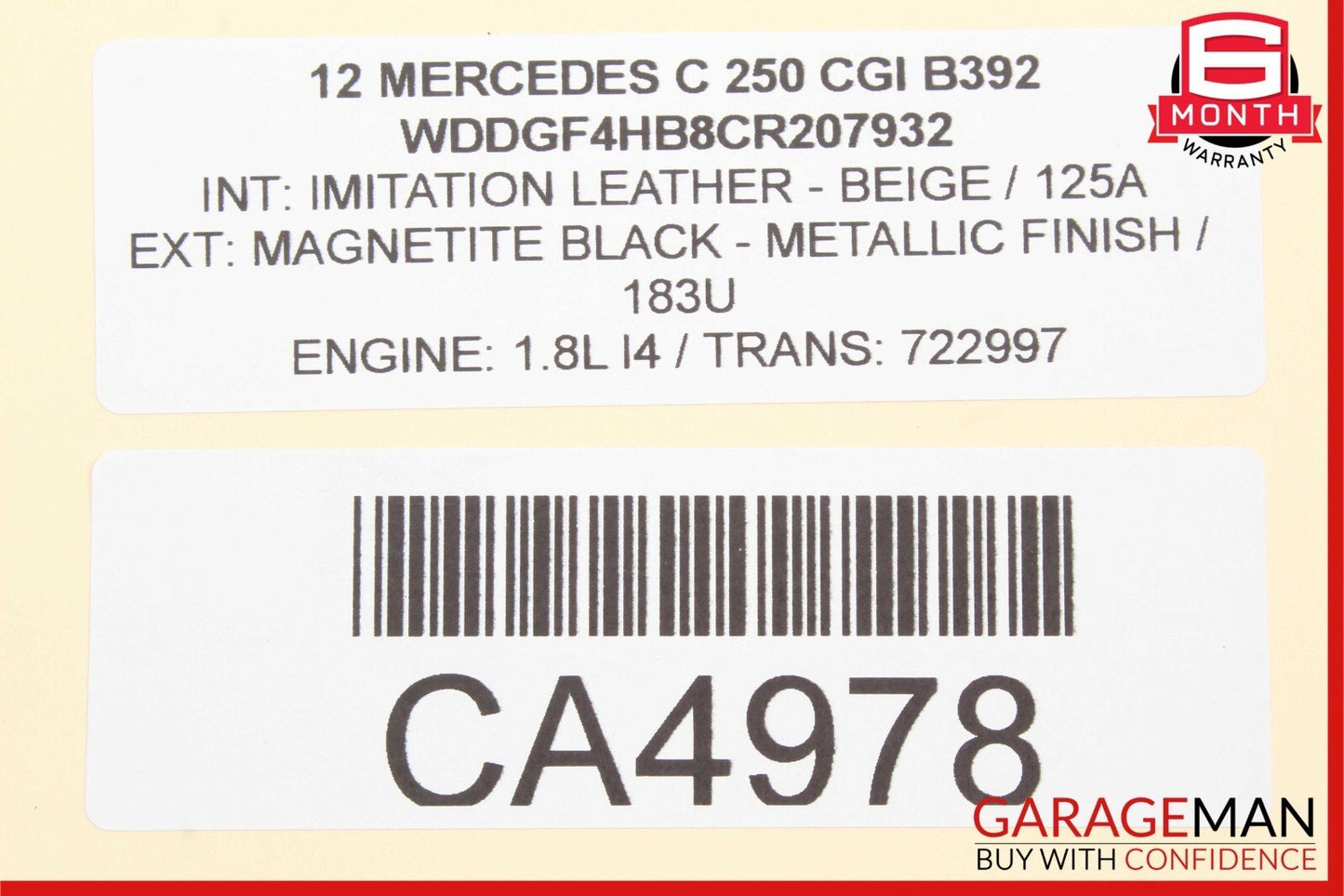 08-14 Mercedes W204 C250 C300 C350 RWD Floor Gear Shifter Shift Rod Selector Box
