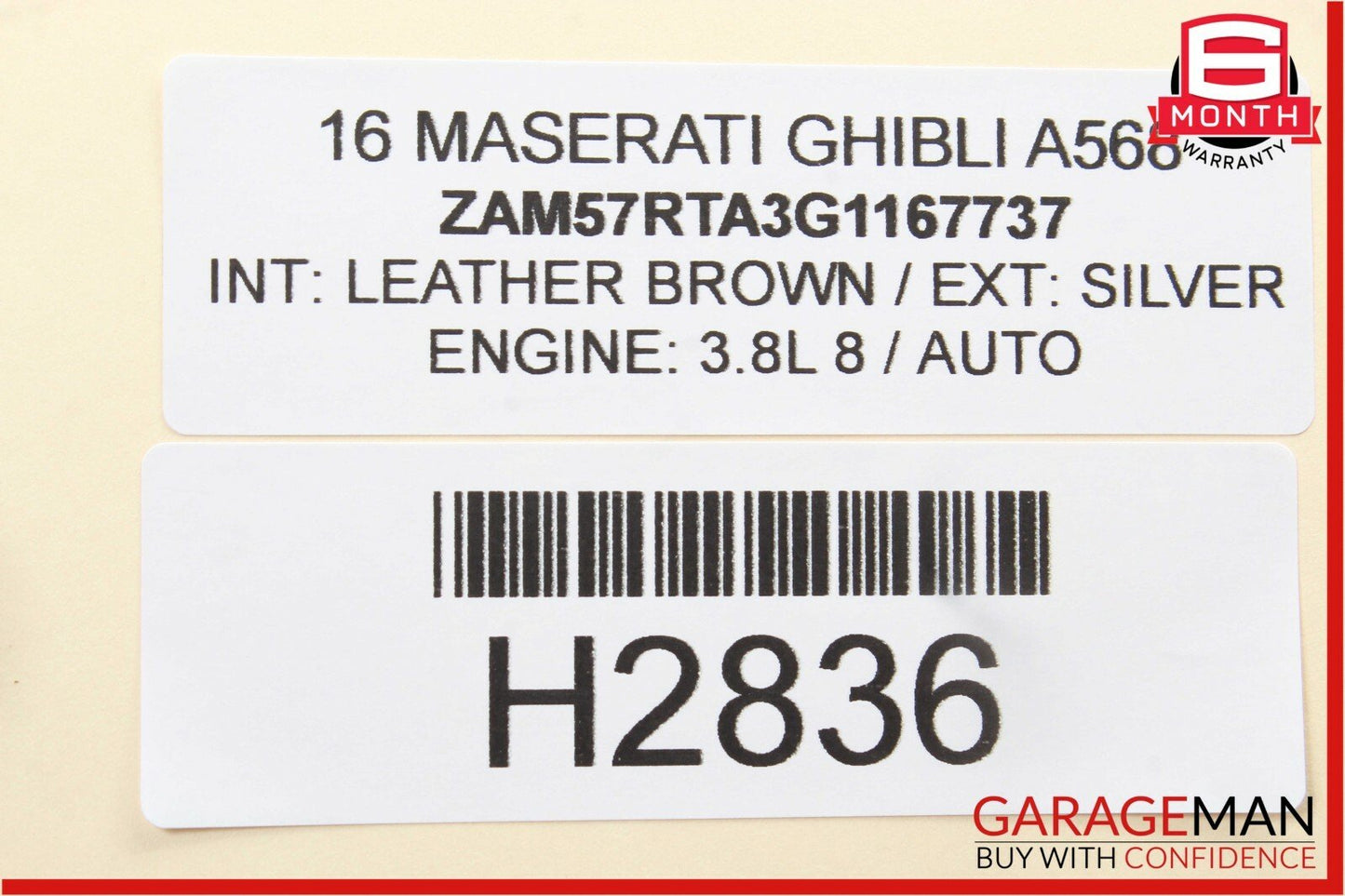 14-17 Maserati Ghibli Rear Right / Left Side Suspension Control Arm Bar Link