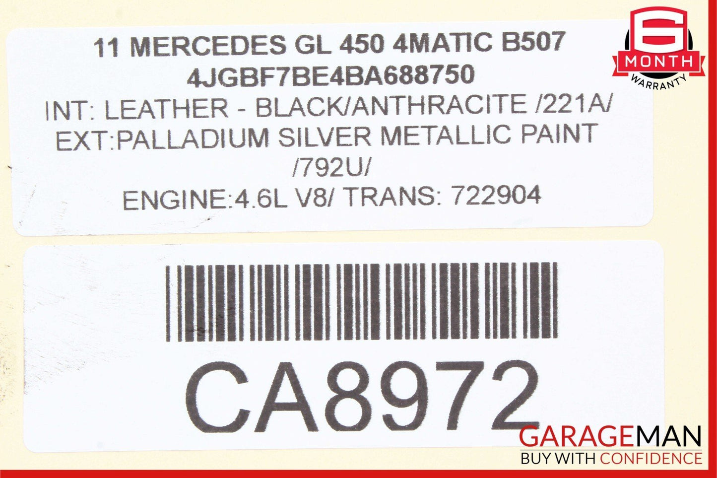 07-12 Mercedes X164 GL450 E550 Engine Motor Crankshaft Pulley Harmonic Balancer