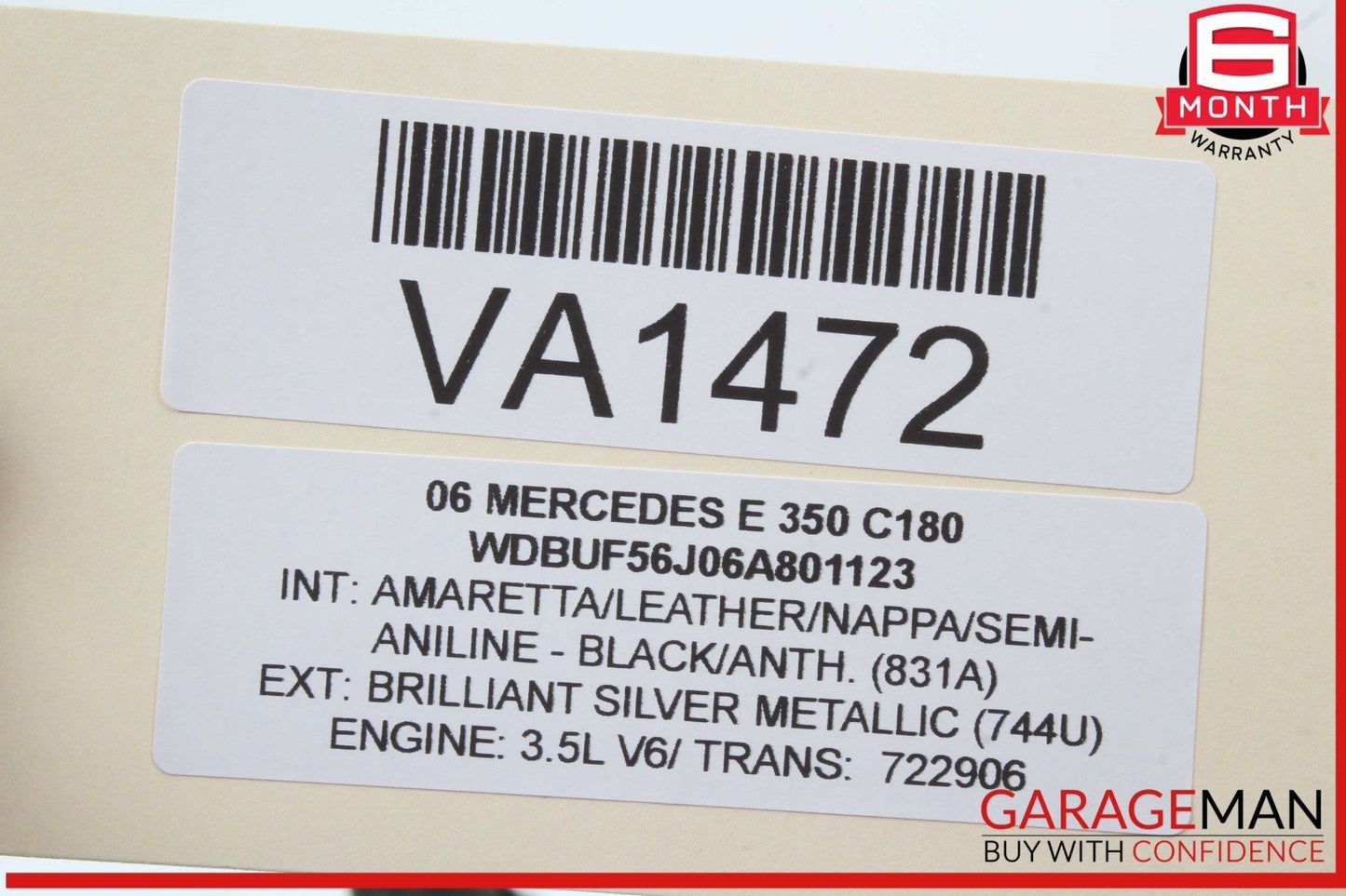 08-17 Mercedes W212 E350 Rear Left or Right Side Lower Control Arm OEM