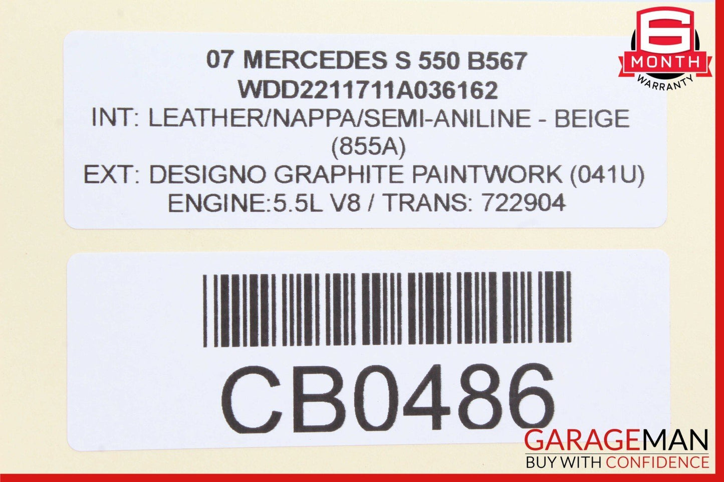07-14 Mercedes W221 S550 S600 Ride Height ESP Parking Sensor Controller Switch