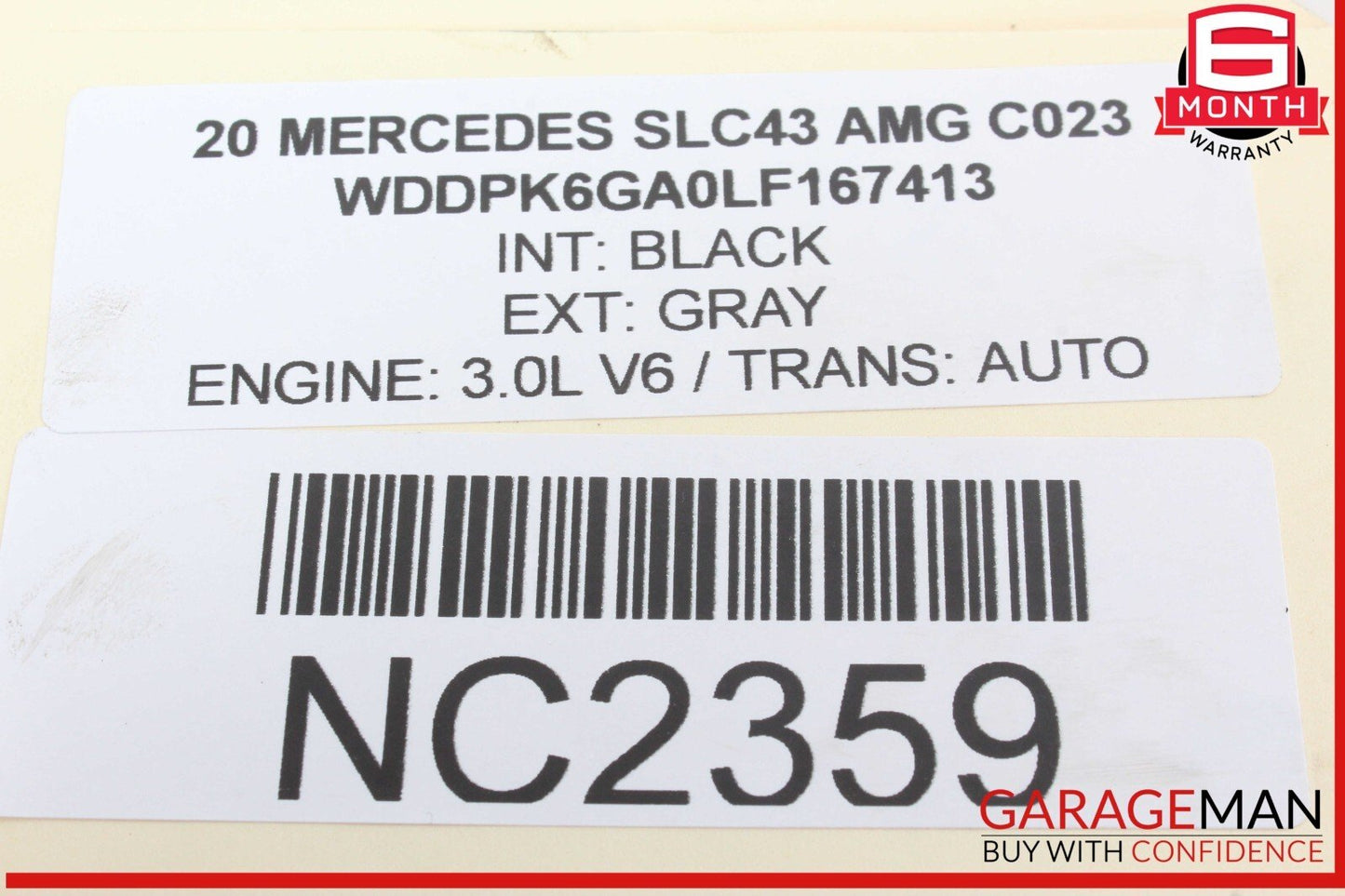 17-20 Mercedes R172 SLC43 AMG Left Side Engine Manifold Intermediate Flange OEM