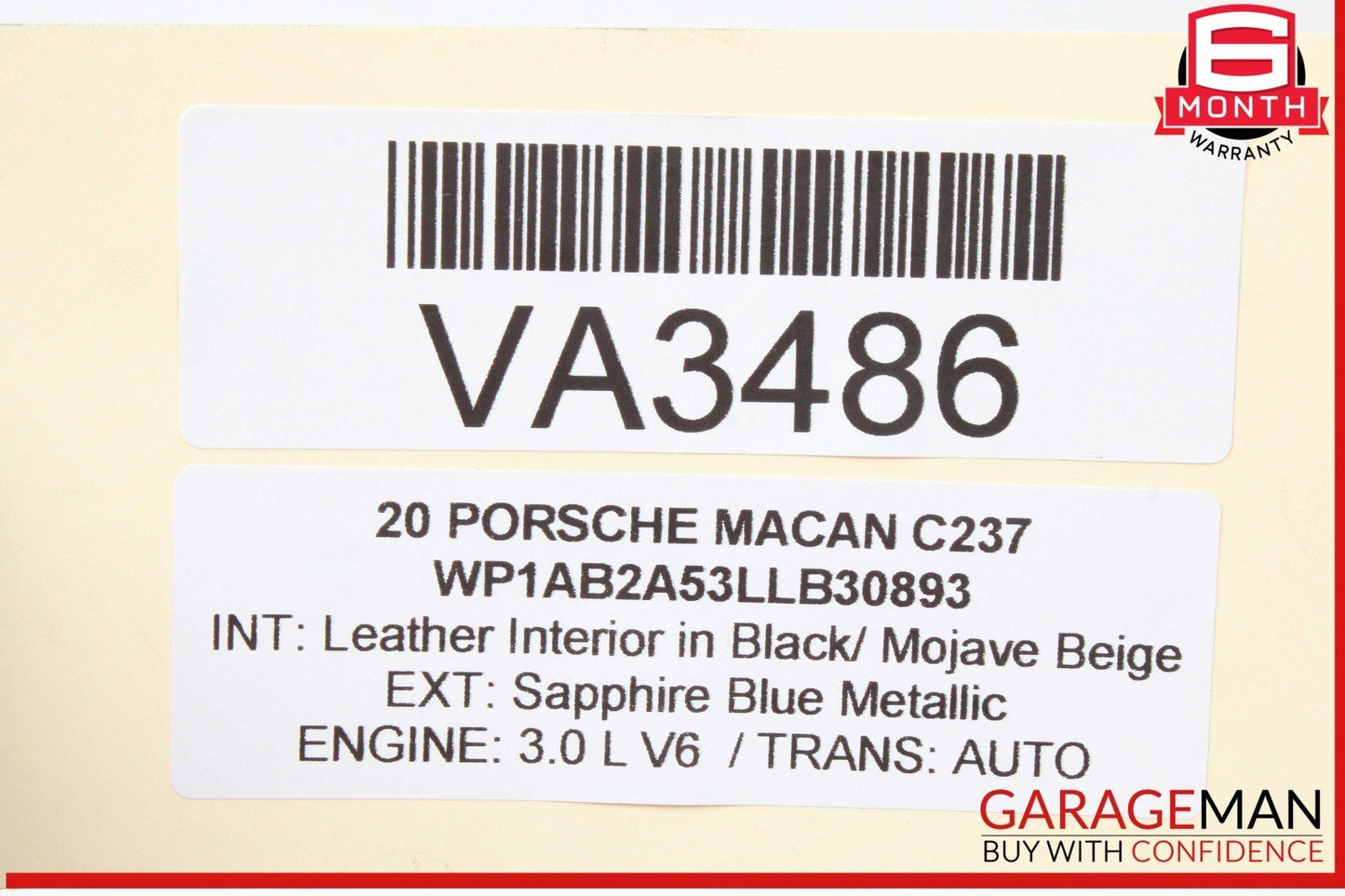 19-24 Porsche Macan 95B Engine Motor Lower Oil Pan 06M103602P OEM
