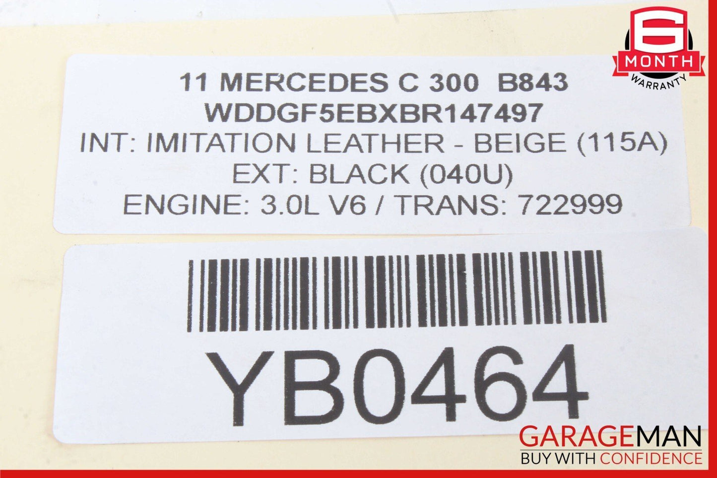 06-13 Mercedes W204 C300 CLK350 SLK350 Left Side Cylinder Head Valve Cover OEM