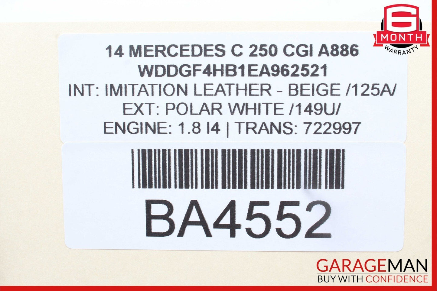 08-20 Mercedes SLK350 C350 C250 Front Left Side Door Lock Latch Actuator