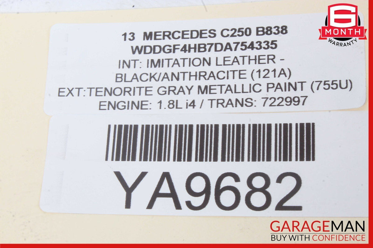 08-16 Mercedes W204 C250 C300 Front Left Side Door Window Regulator Motor OEM
