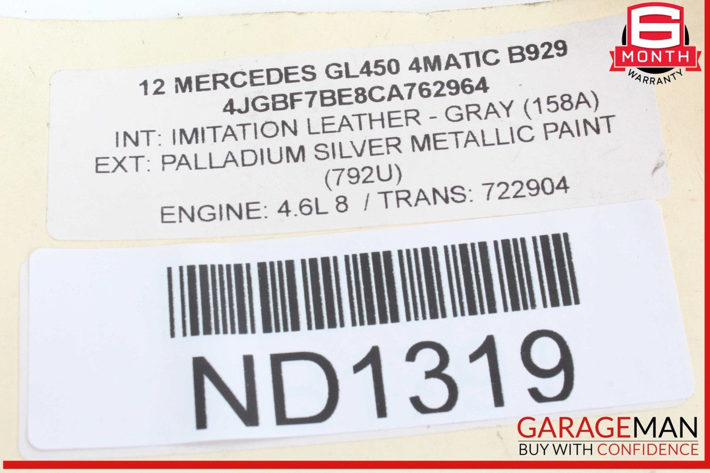 06-12 Mercedes X164 GL450 4MATIC Front Left Side Dash AC Air Vent Grill OEM