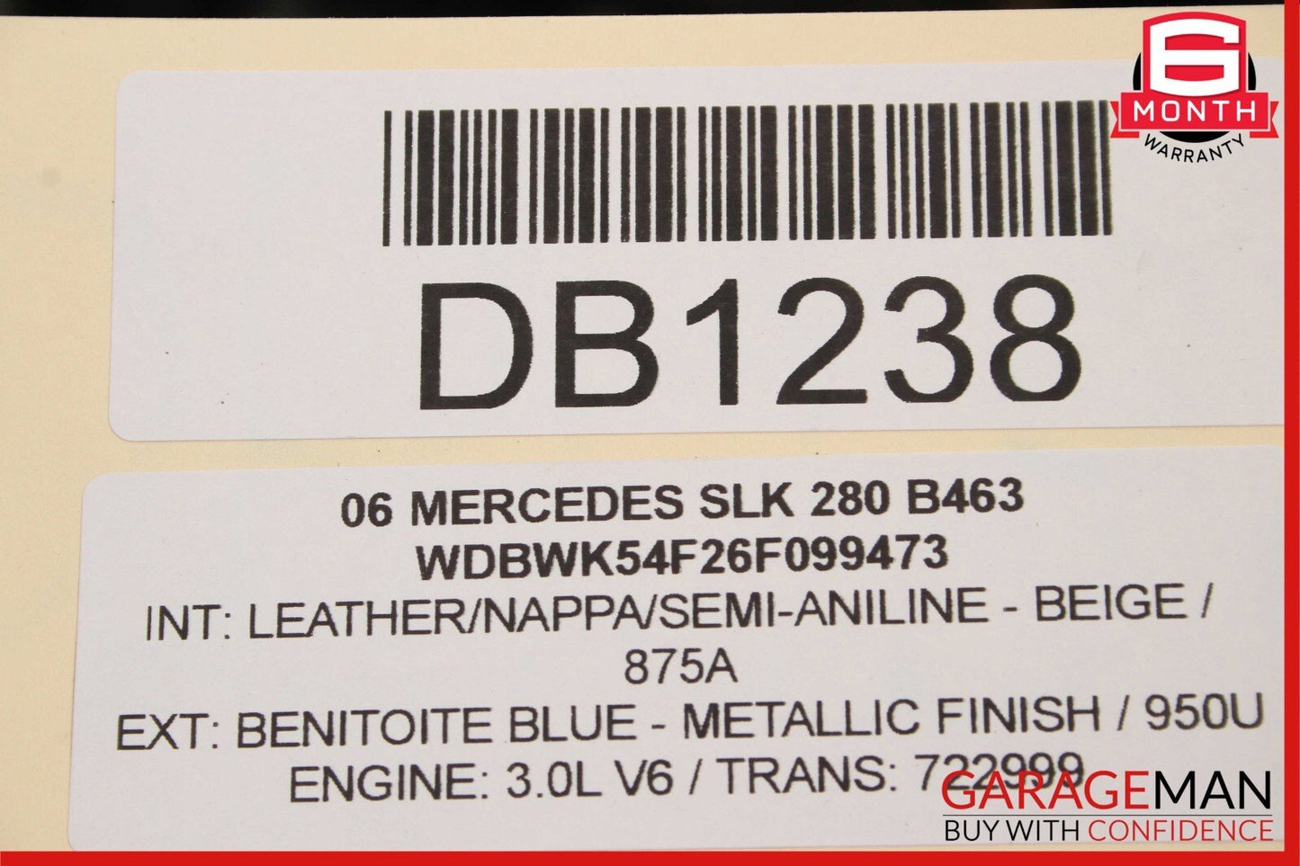 06-11 Mercedes SLK280 C280 7G Automatic Transmission Assembly 722.999 RWD 163k