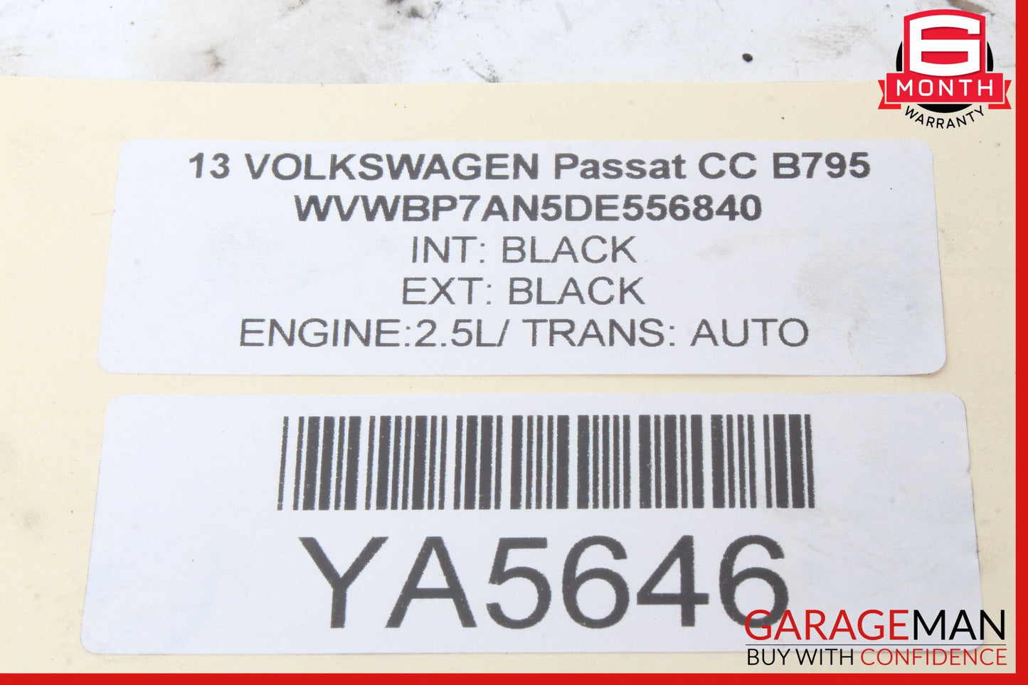 09-17 Volkswagen VW CC Front Left Driver Lower Control Arm OEM