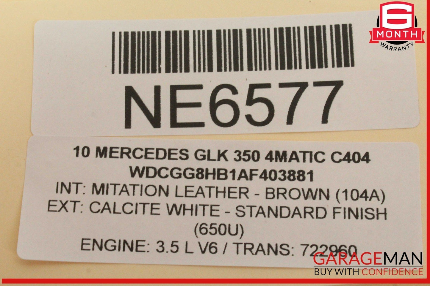 08-14 Mercedes X204 GLK350 4MATIC Rear Right Side Door Lock Latch Actuator OEM