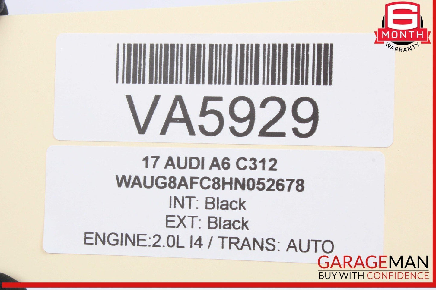 12-18 Audi A6 S6 SQ5 Rear Left Driver Side Window Regulator Motor 8K0959811A OEM