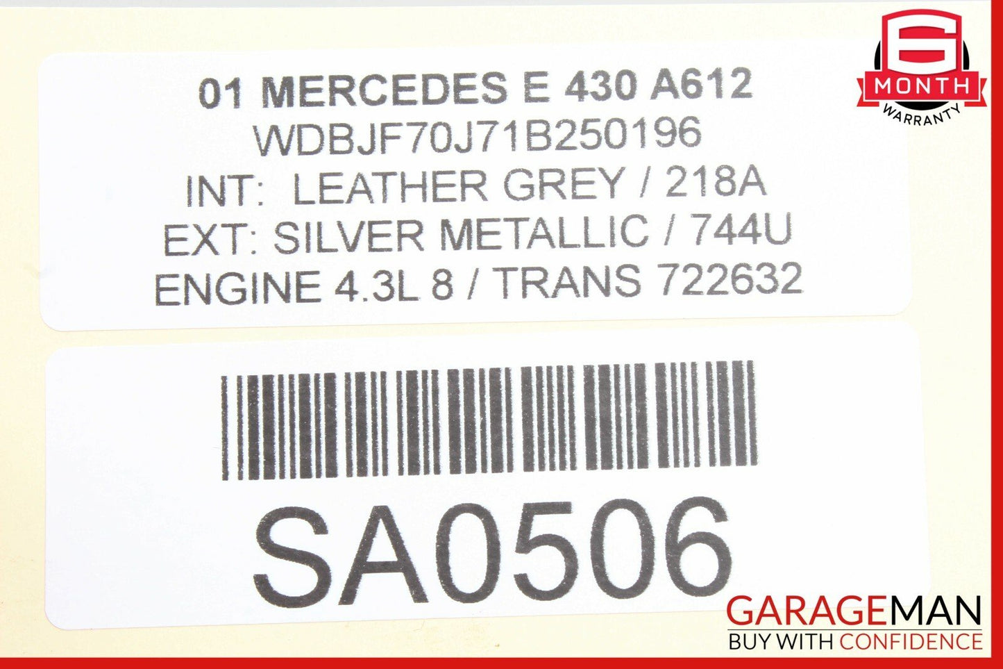 00-03 Mercedes W210 E430 Front Right Side Seat Adjustment Motor OEM