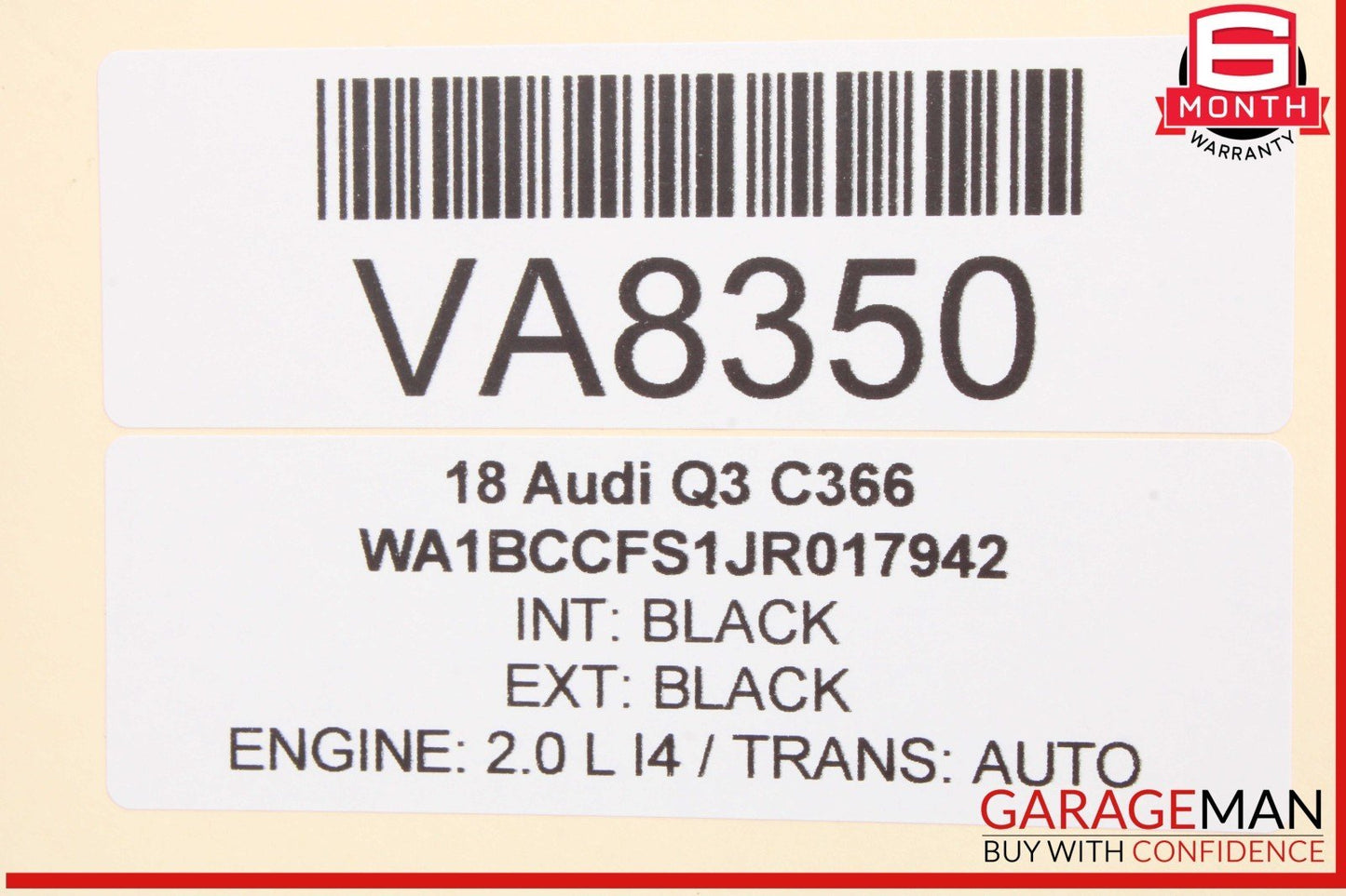 15-18 Audi Q3 Park Parking Assist PDC Control Module Unit 8X0919475AK OEM