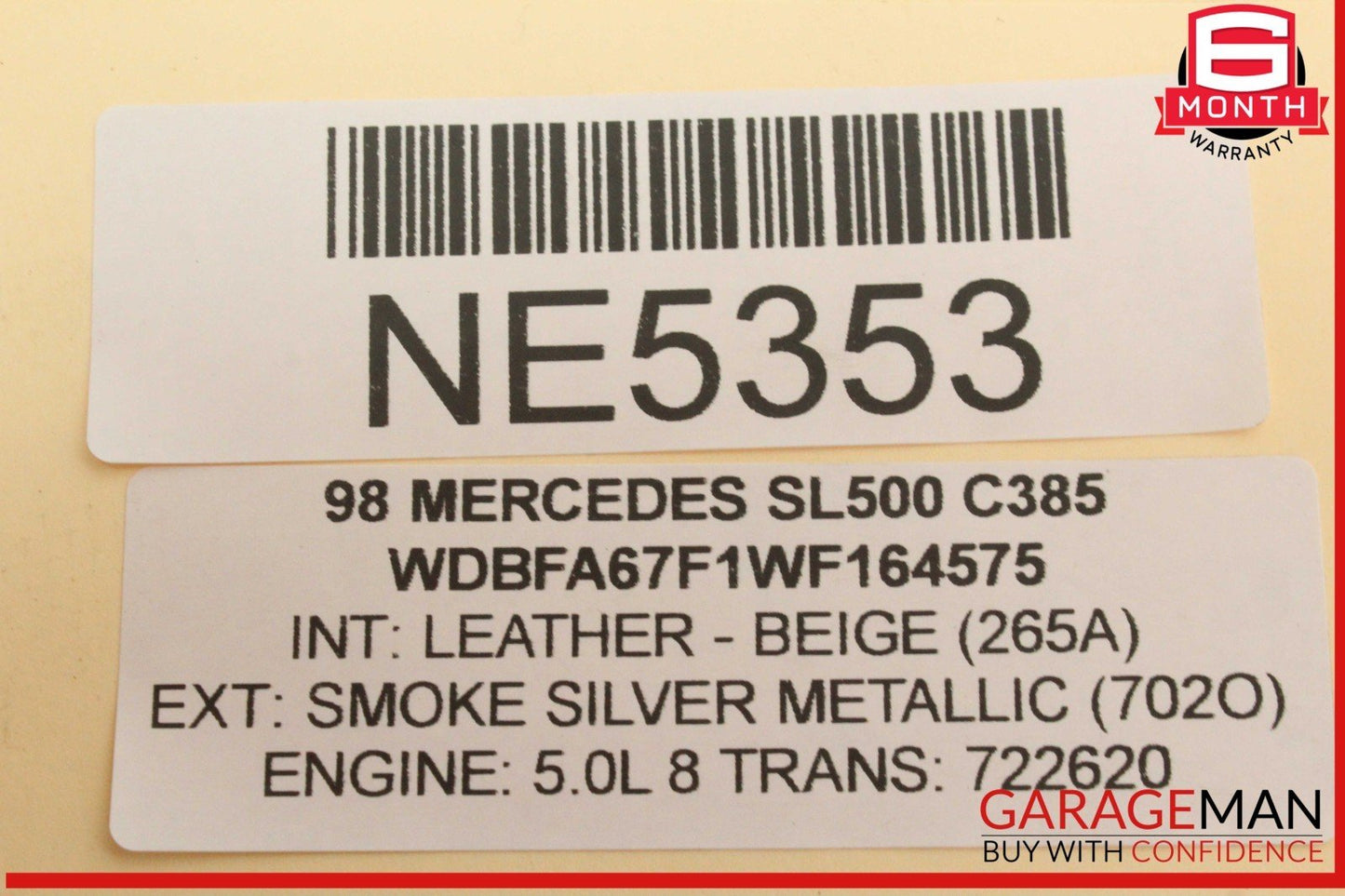 96-02 Mercedes R129 SL500 SL600 Front Right Side Door Lock Latch Actuator OEM