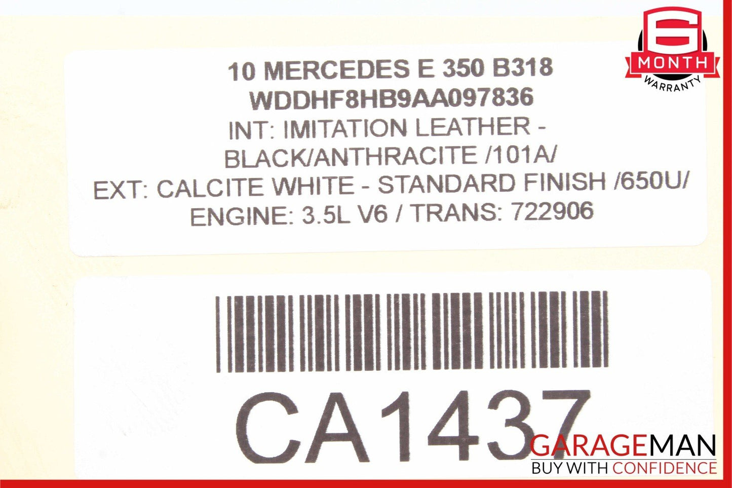 06-13 Mercedes W212 E350 S550 Front Right Engine Timing Chain Cover Plate OEM