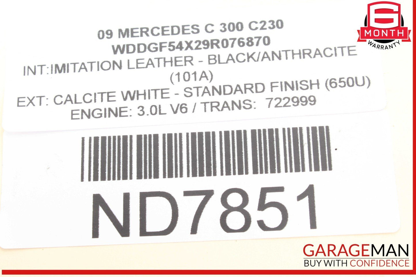 06-12 Mercedes W204 C300 E350 C350 V6 M272 Left Side Exhaust Manifold Header
