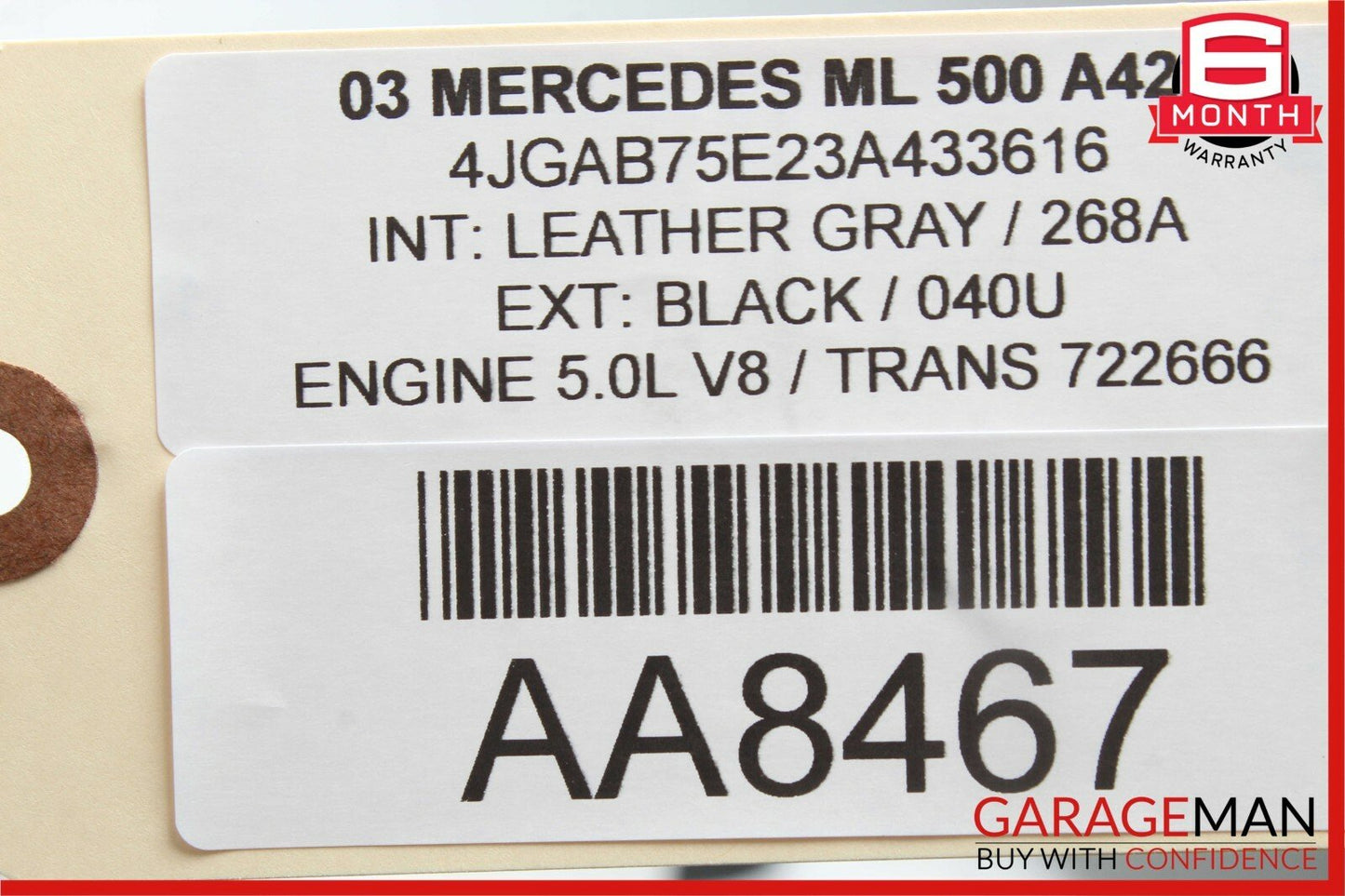 02-05 Mercedes W163 ML320 ML500 Enter Console Panel Trim Bezel Wood OEM