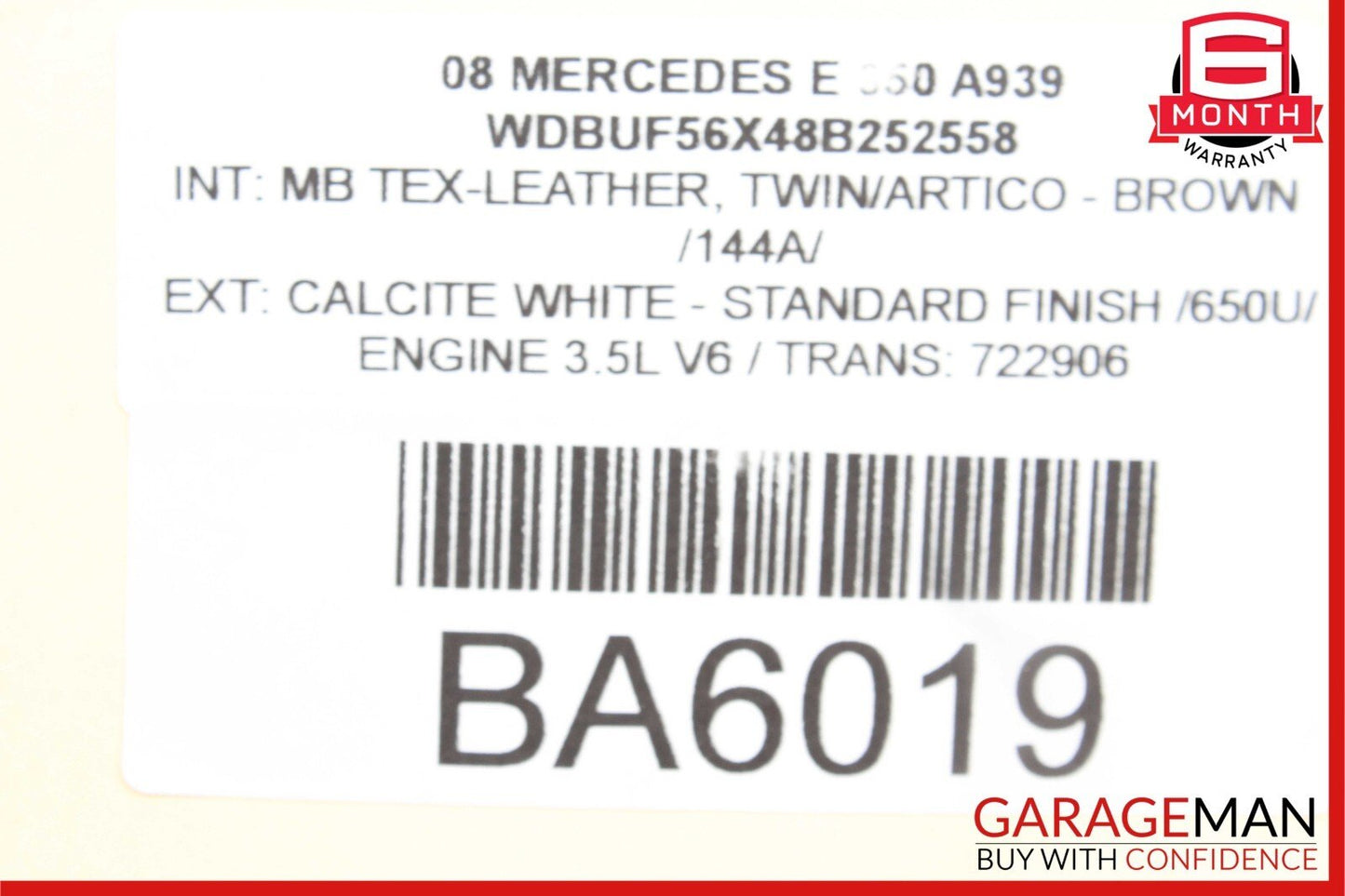 03-09 Mercedes W211 E350 E320 E63 Rear Left Side Door Controller Module Unit