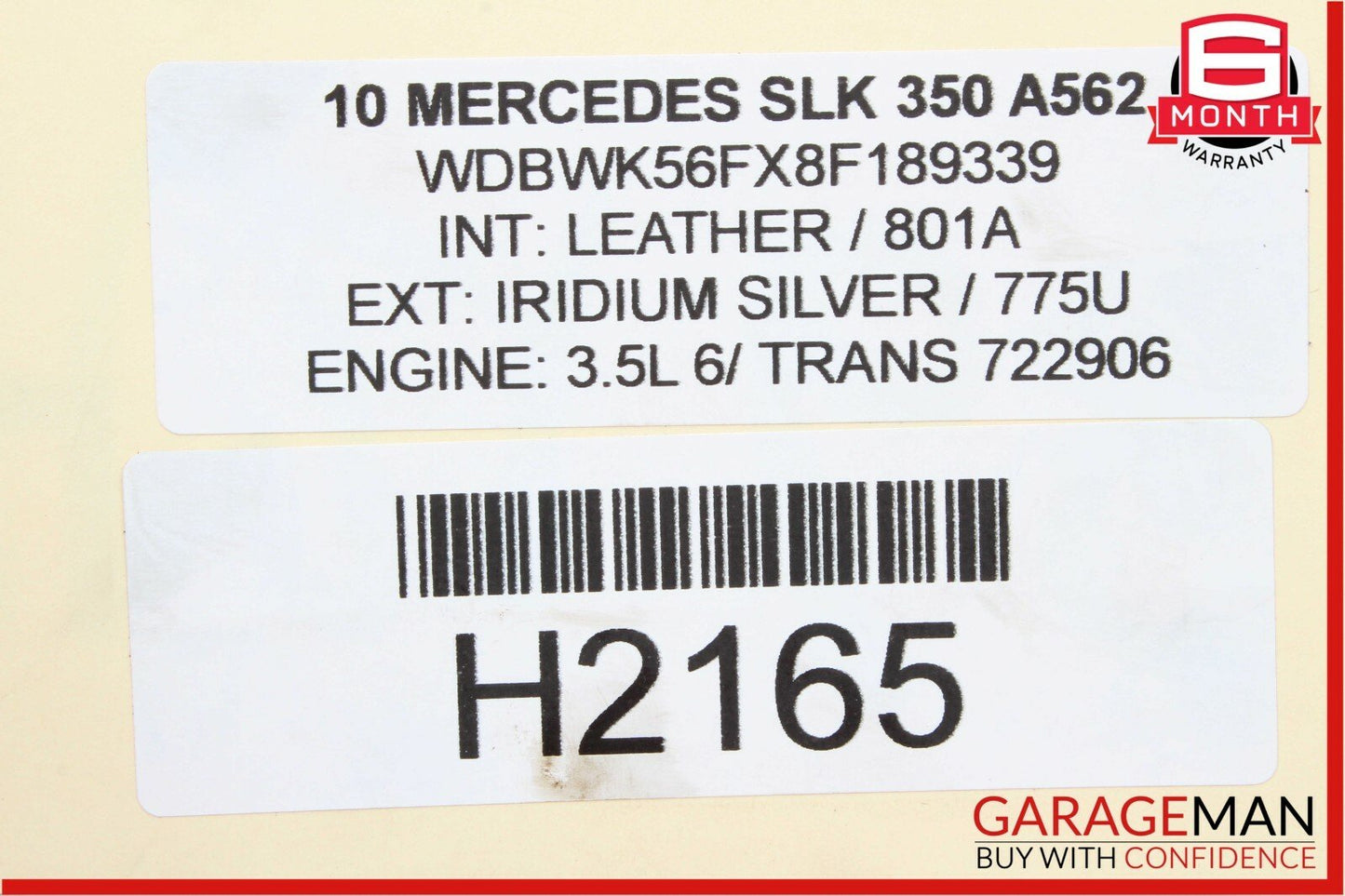 05-11 Mercedes R171 SLK350 Rear Left / Right Side Suspension Upper Control Arm