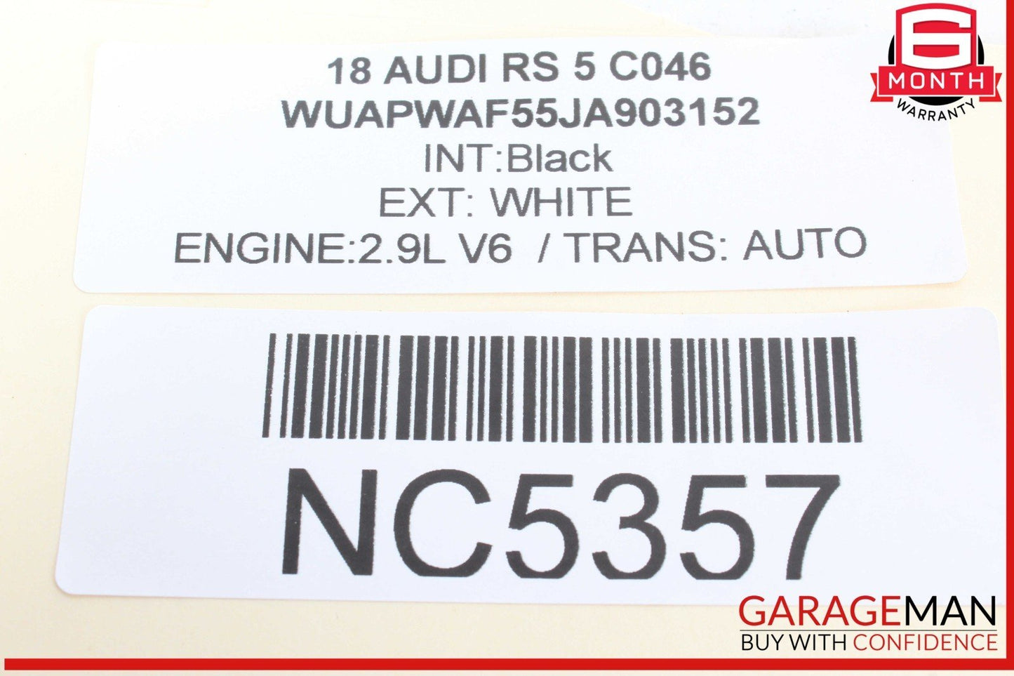 18-23 Audi RS5 S5 Rear Right Passenger Side CV Axle Driveshaft 8W0501204F OEM