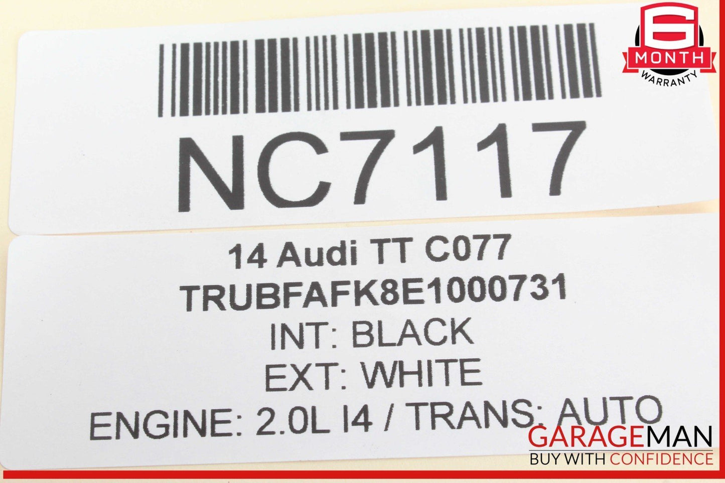 11-15 Audi TT TTS Engine Starter Motor 02E911023S OEM