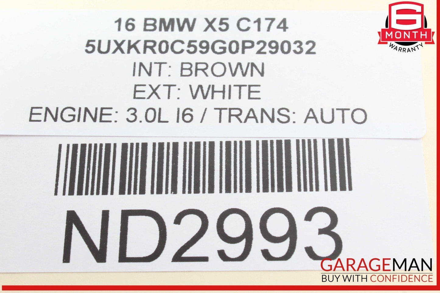 14-18 BMW X5 Engine Spark Plug Insert Bracket 760510403 OEM