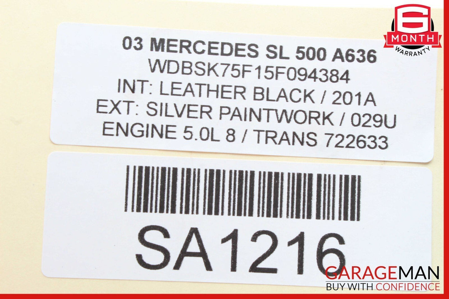 Mercedes SL500 SLK280 S430 Anti Theft Control Alarm Module 2118209126 OEM