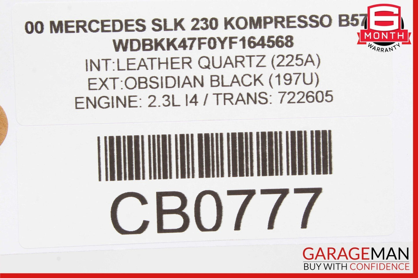 97-00 Mercedes R170 SLK230 Right Passenger Side Exterior Door Handle