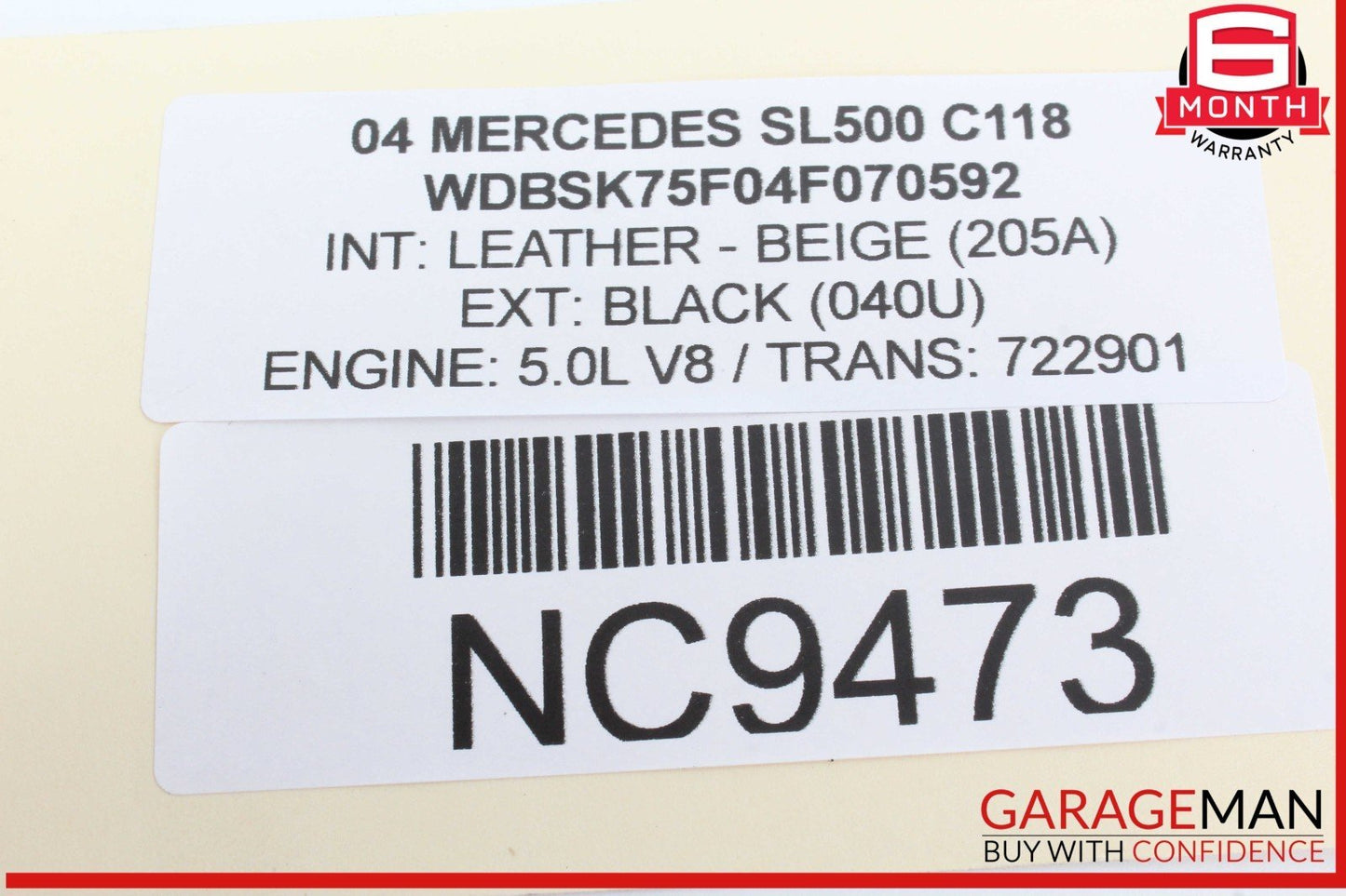 03-06 Mercedes R230 SL500 S500 CL500 ECU Engine Control Module Unit 1131532379