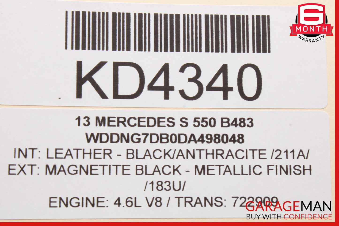 07-14 Mercedes W221 S550 Door Lock Switch Front Left Side 2218213051 OEM
