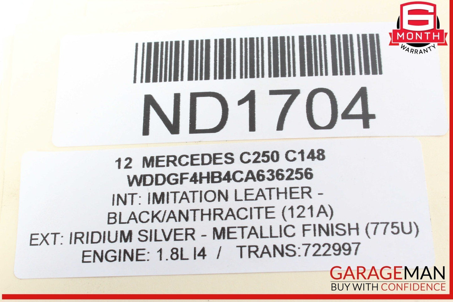 03-15 Mercedes W204 C250 R350 Auxiliary Circulation Water Pump Heater OEM