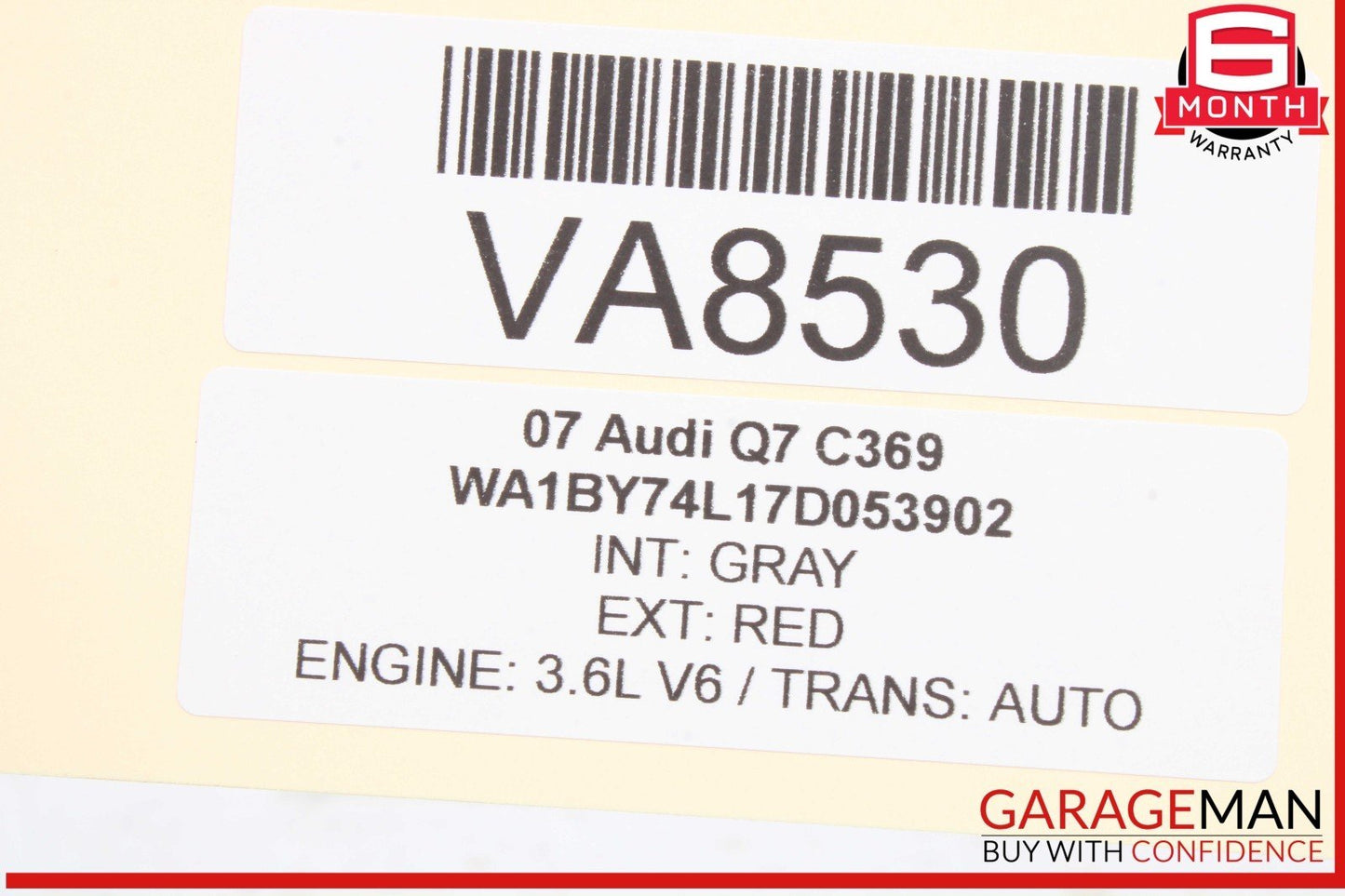 07-09 Audi Q7 Rear Left Driver Side Door Control Module Unit 4L0959795B OEM