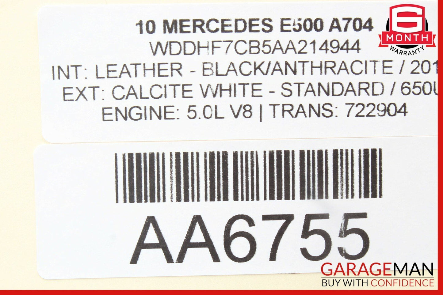 10-17 Mercedes W212 E350 E500 Rear Right / Left Lower Control Thrust Arm OEM