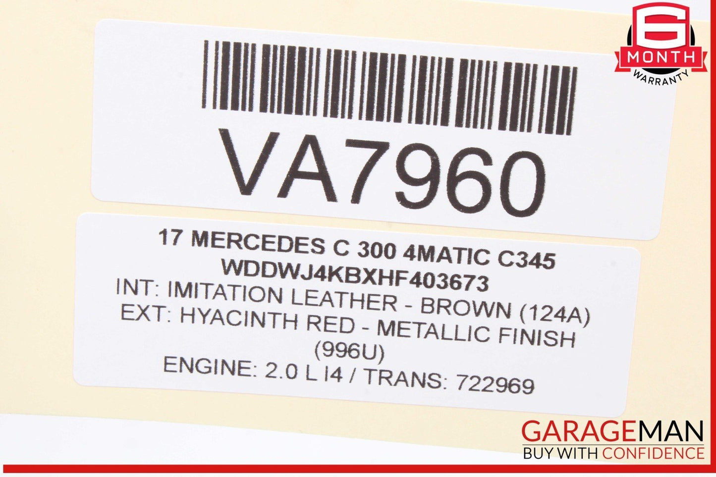15-20 Mercedes W205 C300 4MATIC Front Dashboard Air AC A/C Vent Grille OEM