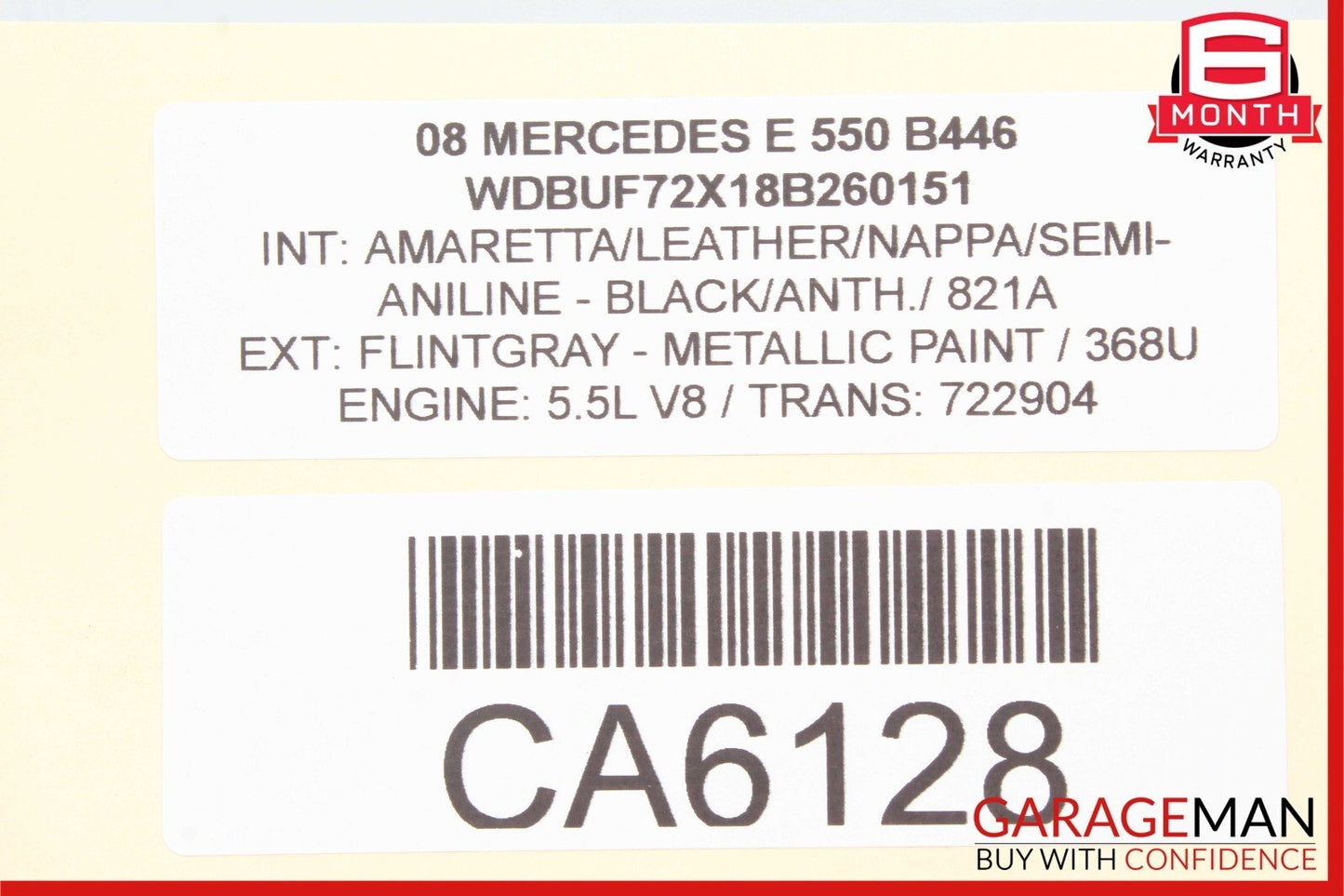 03-09 Mercedes W211 E350 E500 Exterior Door Handle Rear Right Side Flintgray