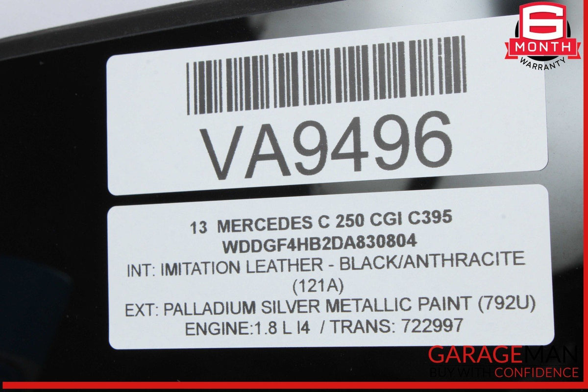10-17 Mercedes-Benz C250 W204 Front Panoramic Sunroof Glass 2077800021